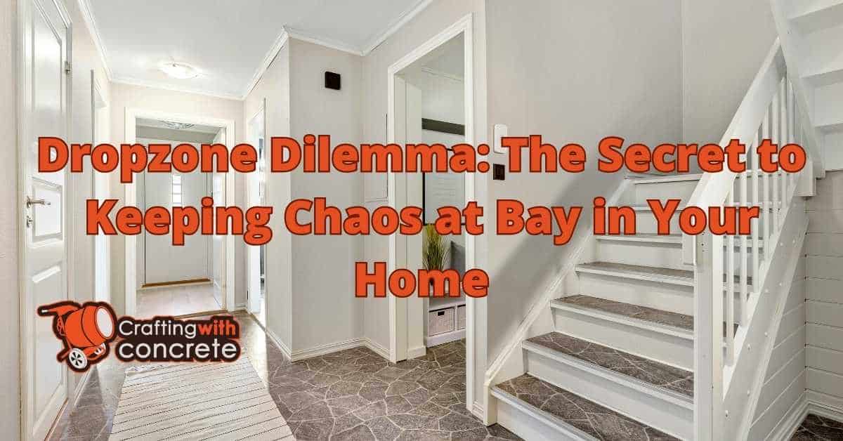 Understanding Dropzones in Your Home - craftingwithconcrete.com