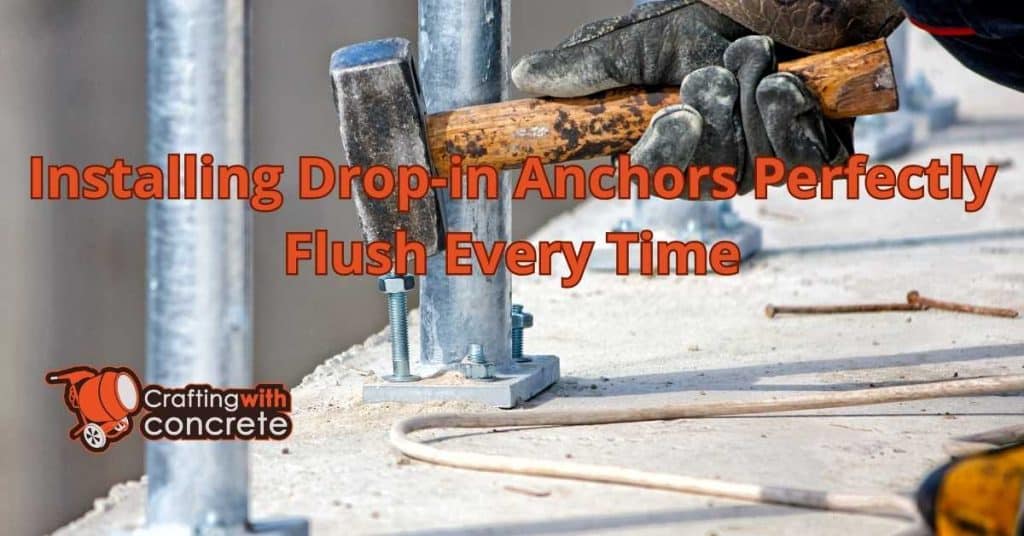 Installing Drop-in Anchors Perfectly Flush Every Time