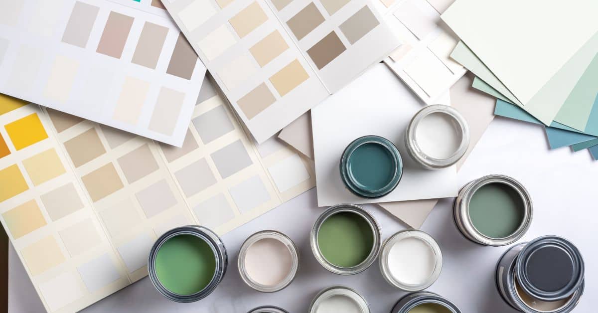 Shipping, Delivery Windows, and Pickup Rules – paint coatings paint cans with color swatch cards