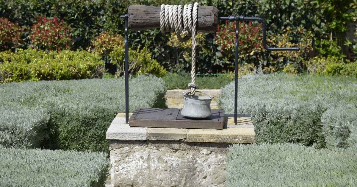 traditional outdoor water well