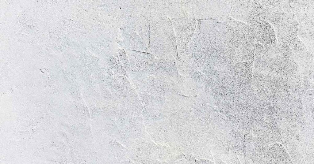 close up of white gypsum plaster wall texture