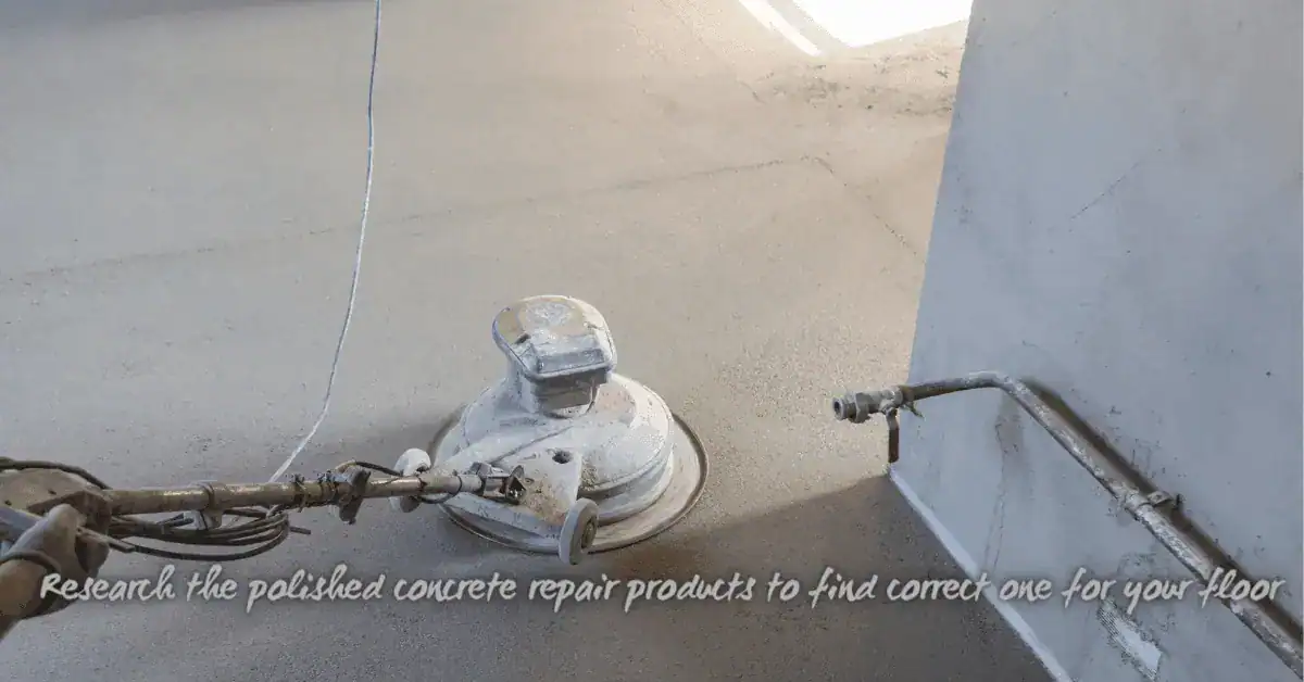 Concrete floor grinding machine polishing basement floor