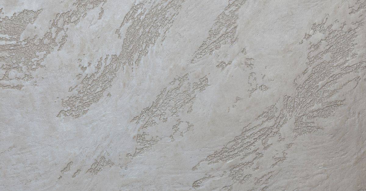 close up of textured venetian plaster wall finish